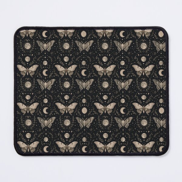 Item preview, Celestial Moth & Moon Seamless Pattern | Boho Lunar Botanical Design | Mystical Gothic Nature Print designed and sold by MoonandMaple.
