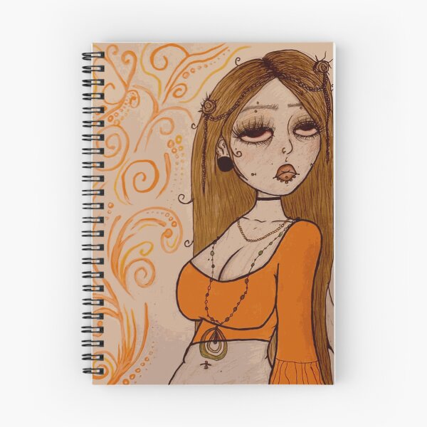 Item preview, Sad Alt Girl in Orange with Swirls designed and sold by RyanCalway.