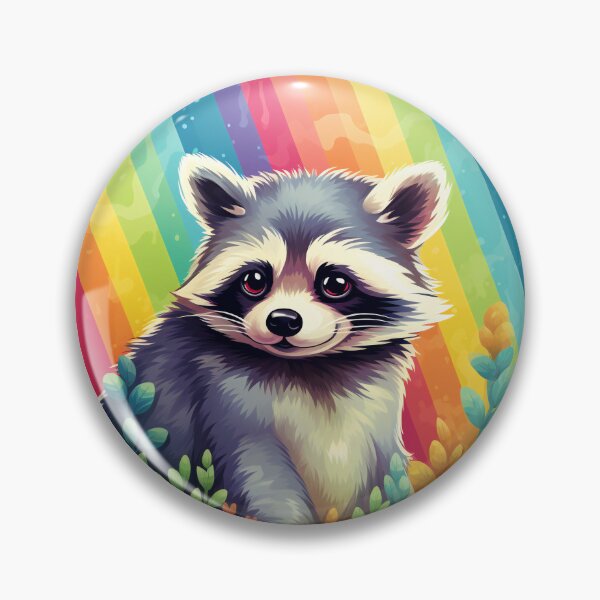 Item preview, Funny Raccoon Colorful Rainbow Cute Boys Girls Kids designed and sold by rafaeltto.