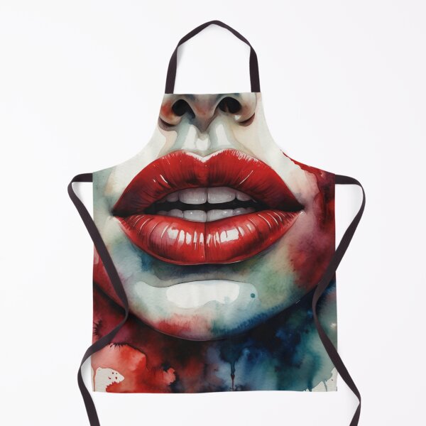 Item preview, Mouth in Red and Green Watercolor designed and sold by RAISC.