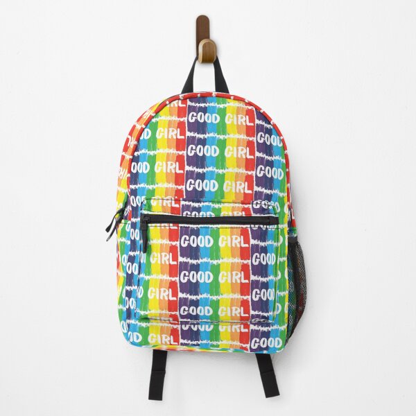 Item preview, Good Girl Bold Rainbow Brush Strokes Typography designed and sold by mijaczeek.