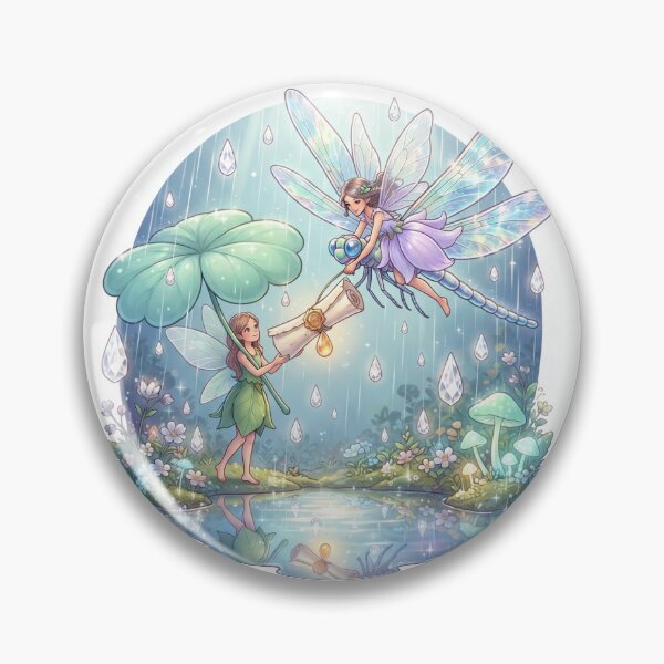 Item preview, Fairy Beside Mushroom Pond designed and sold by InkPixell.