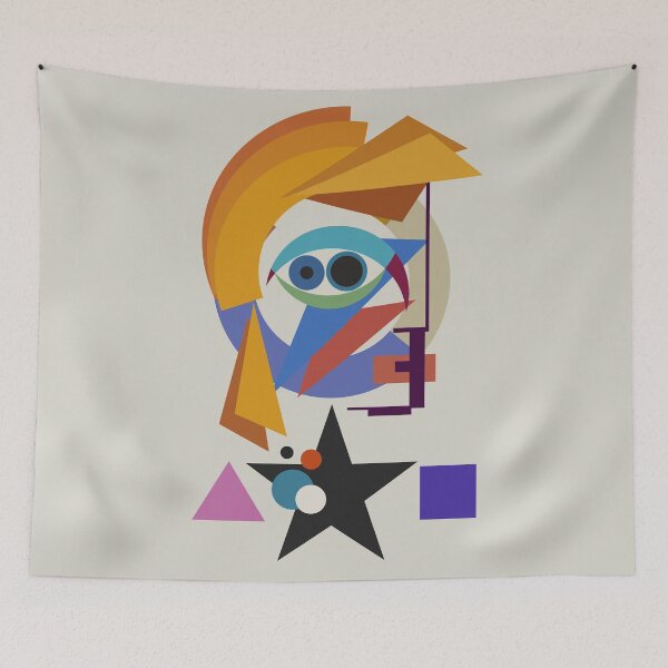 Item preview, David Bauhaus White (Original Artwork) designed and sold by Big Fat Arts.