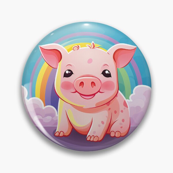 Item preview, Funny Pig Colorful Rainbow Cute Boys Girls Kids designed and sold by rafaeltto.