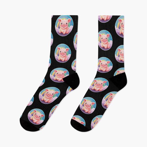 Item preview, Funny Pig Colorful Rainbow Cute Boys Girls Kids designed and sold by rafaeltto.