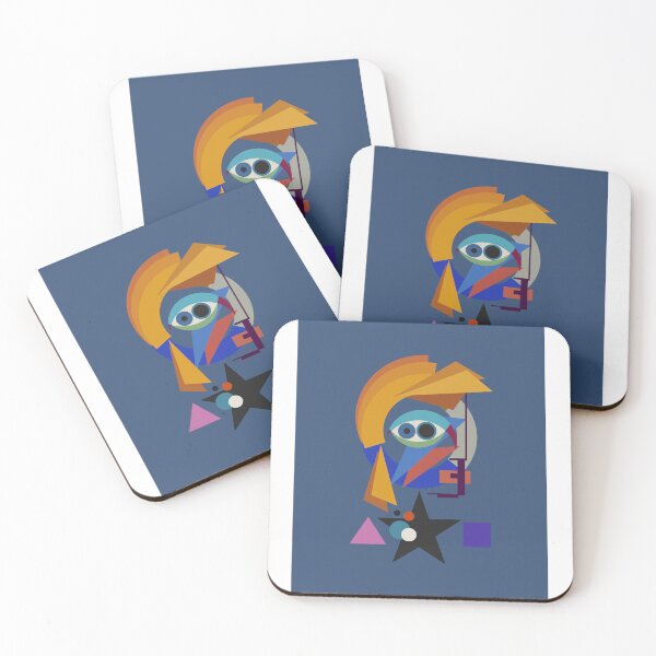 Item preview, David Bauhaus Blue (Original Artwork) designed and sold by Big Fat Arts.