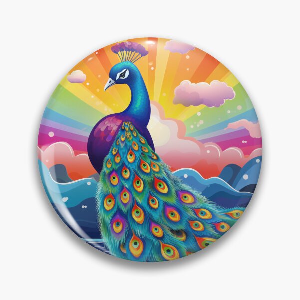 Item preview, Funny Peacock Colorful Rainbow Cute Boys Girls Kids designed and sold by rafaeltto.