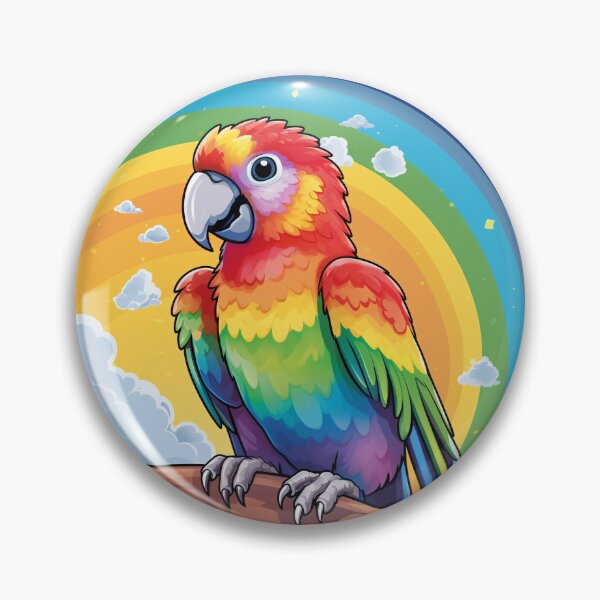 Item preview, Funny Parrot Colorful Rainbow Cute Boys Girls Kids designed and sold by rafaeltto.