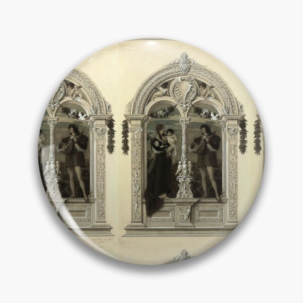 Item preview, Renaissance Allegory Mother and Lute Player designed and sold by artofuniverse.