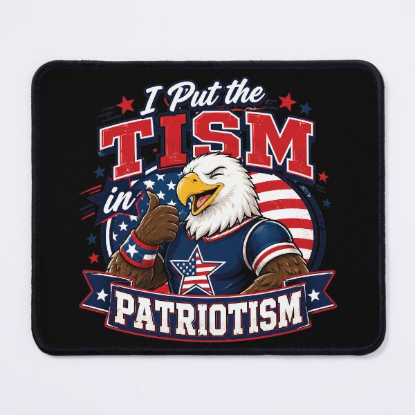 Item preview, I Put The Tism In Patriotism Athletic Eagle designed and sold by Sujka.