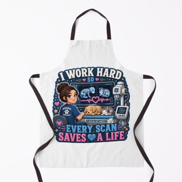 Item preview, I Work Hard So Every Scan Saves A Life – Cute Veterinary Radiology X-Ray Design designed and sold by Bettybee00.