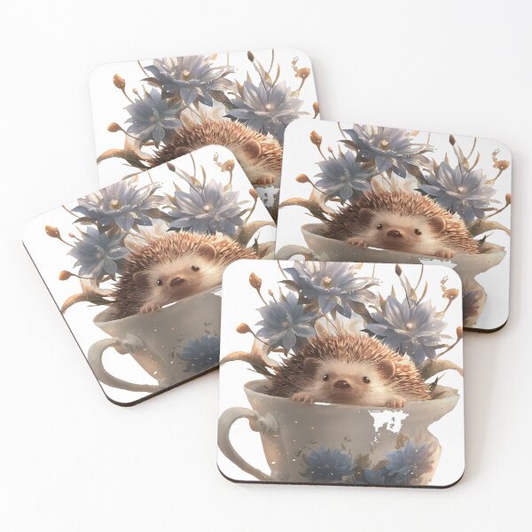 Item preview, Hedgehog Teacup Nightbloom designed and sold by pumsquare.