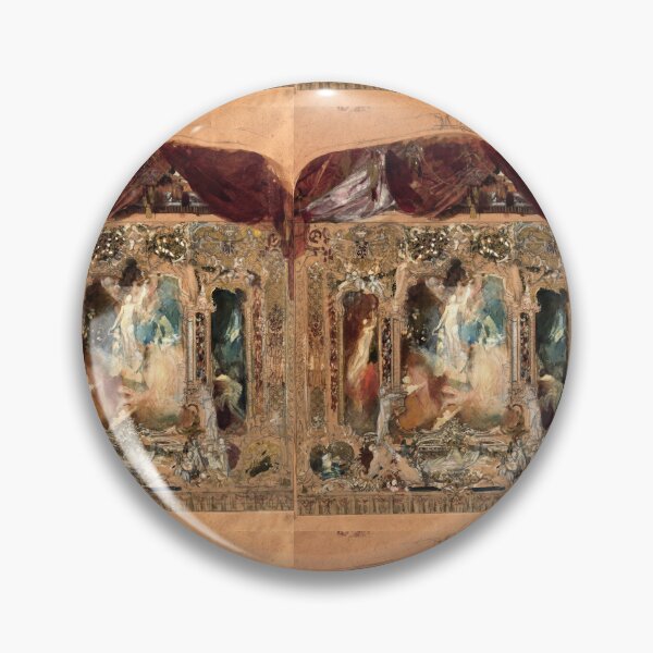 Item preview, Ornate Theatre Curtain Allegory Study designed and sold by artofuniverse.
