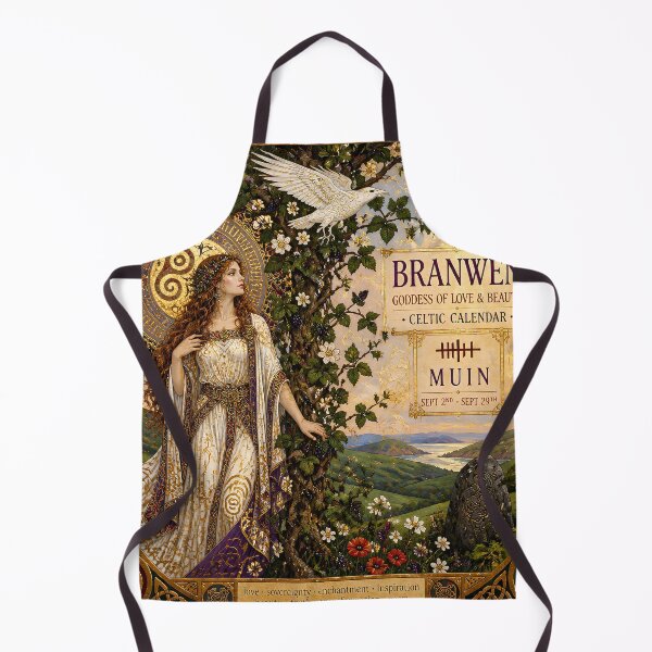 Item preview, Celtic Tree Calendar X: Branwen and the Vine Moon | Celtic Mythology Art designed and sold by Stoneflower-Art.