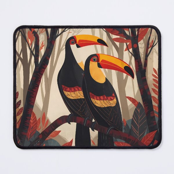 Item preview, Amazon Toucans – Contemporary Tropical Bird Art designed and sold by BrazilArtShop.