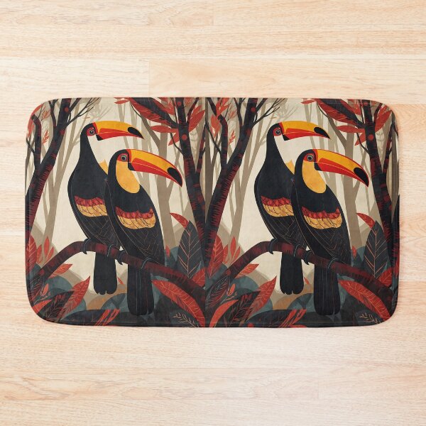 Item preview, Amazon Toucans – Contemporary Tropical Bird Art designed and sold by BrazilArtShop.