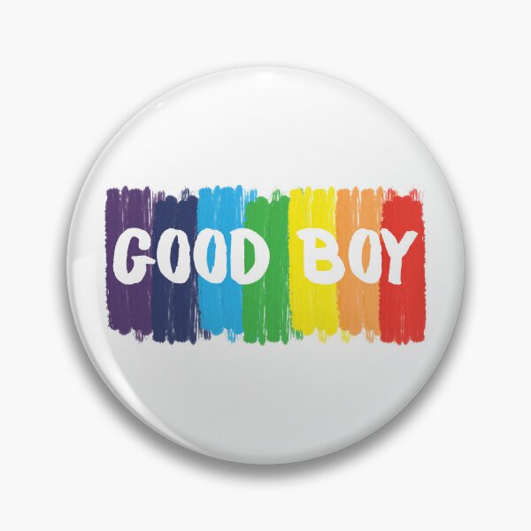 Artikelvorschau, Good Boy Bold Rainbow Brush Strokes Typografie entworfen und verkauft von mijaczeek.