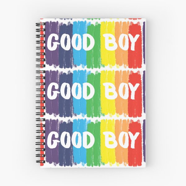 Item preview, Good Boy Bold Rainbow Brush Strokes Typography designed and sold by mijaczeek.
