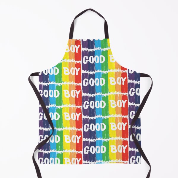 Item preview, Good Boy Bold Rainbow Brush Strokes Typography designed and sold by mijaczeek.
