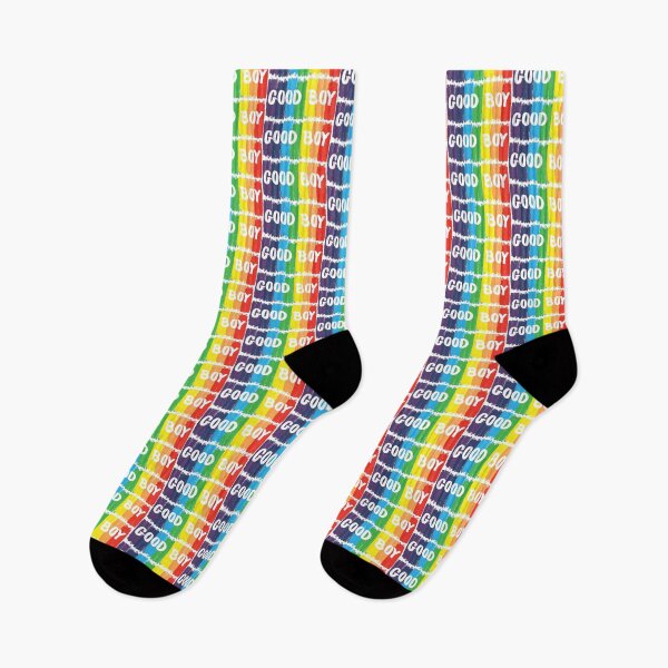 Item preview, Good Boy Bold Rainbow Brush Strokes Typography designed and sold by mijaczeek.
