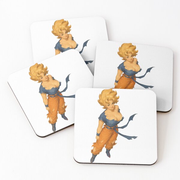 Artikelvorschau, Goku im Retro-Pin-up-Stil (weiblich) – Kunst inspiriert von Vintage-Anime-Kriegerinnen entworfen und verkauft von Cosplayvintage.
