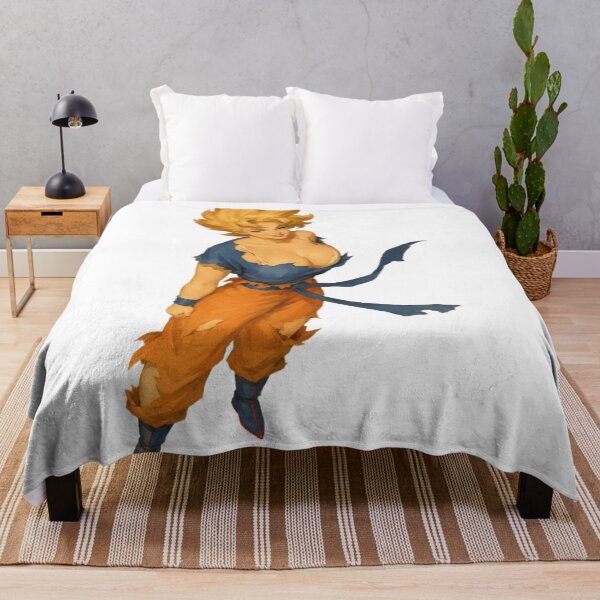 Item preview, Female Goku Retro Pin-Up – Vintage Anime Warrior Inspired Art designed and sold by Cosplayvintage.