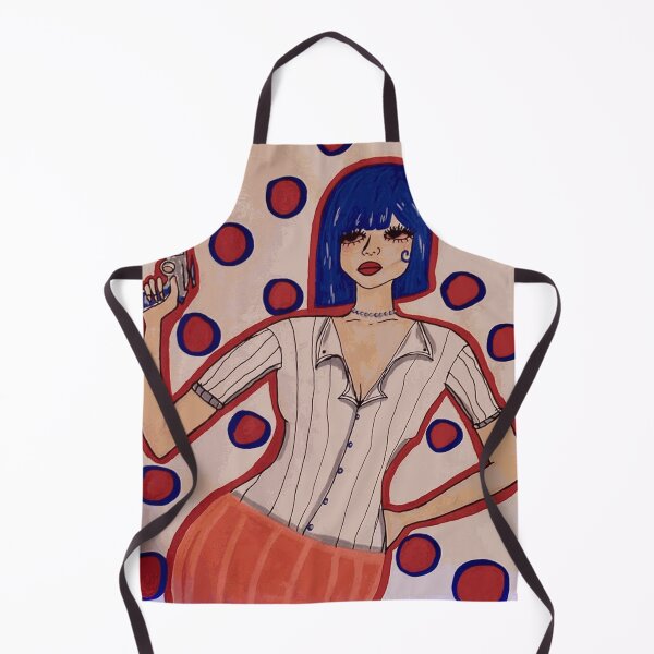 Item preview, Blue Hair Retro Space Girl with Raygun designed and sold by RyanCalway.