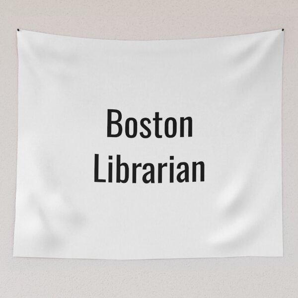 Artikelvorschau, Boston Librarian (Black Text) entworfen und verkauft von City Makers.