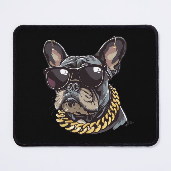 Item preview, Funny French Bulldog Shirt - Sensitive Gangsta - Frenchie Meme Gangster Dog T-Shirt Gift designed and sold by VectorForge.