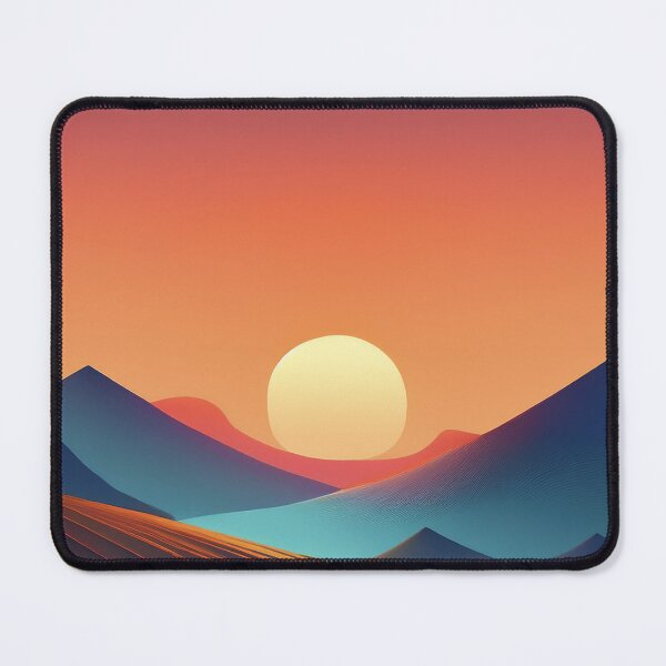 Item preview, Minimalist Sunset Over Dunes | Modern Desert Landscape designed and sold by Becky-Poppins.