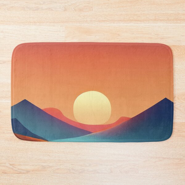 Item preview, Minimalist Sunset Over Dunes | Modern Desert Landscape designed and sold by Becky-Poppins.