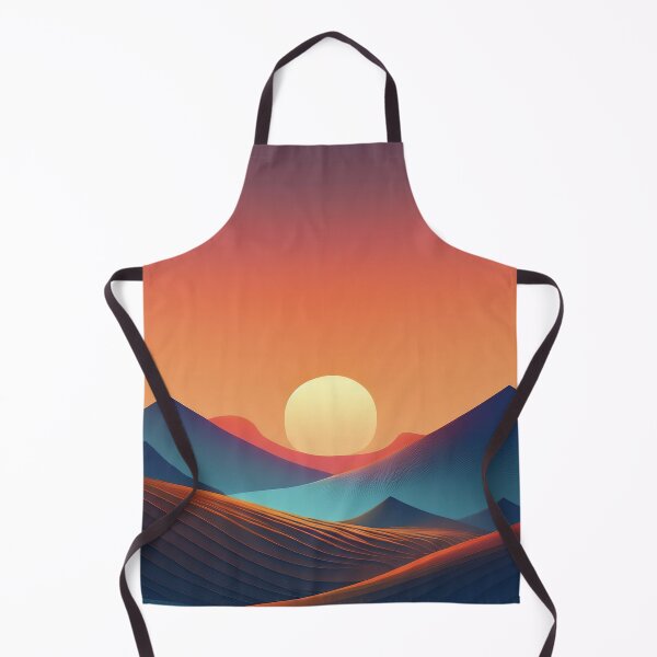 Item preview, Minimalist Sunset Over Dunes | Modern Desert Landscape designed and sold by Becky-Poppins.