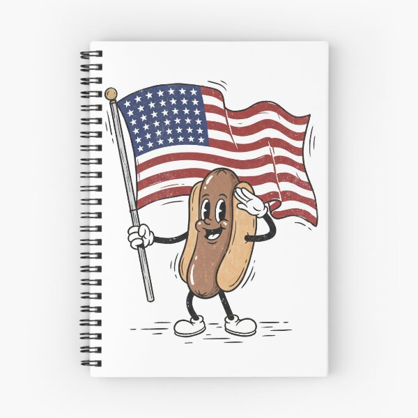 Item preview, Hot Dog Holding An American Flag Independence Day designed and sold by AHobbyAJob.