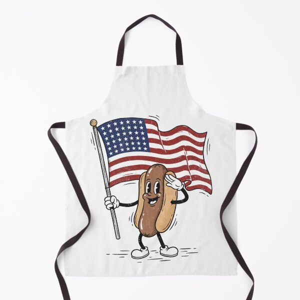 Item preview, Hot Dog Holding An American Flag Independence Day designed and sold by AHobbyAJob.