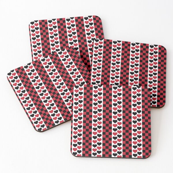 Item preview, Checkers & Hearts Stripes designed and sold by Digitalmyth's Designs.