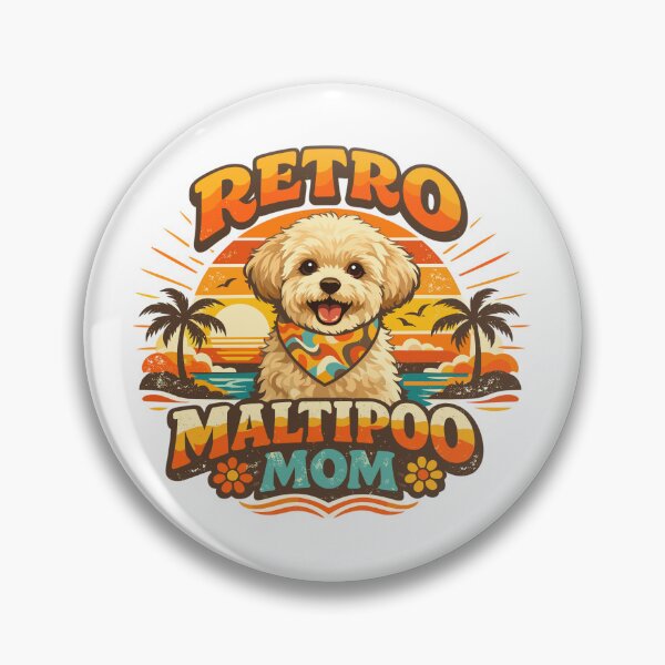 Item preview, Retro Maltipoo Mom: 70s Sunset Design designed and sold by Pineapple-Tree.