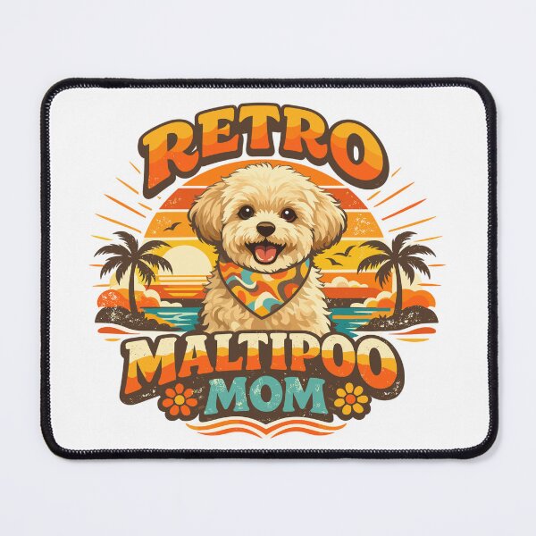 Item preview, Retro Maltipoo Mom: 70s Sunset Design designed and sold by Pineapple-Tree.