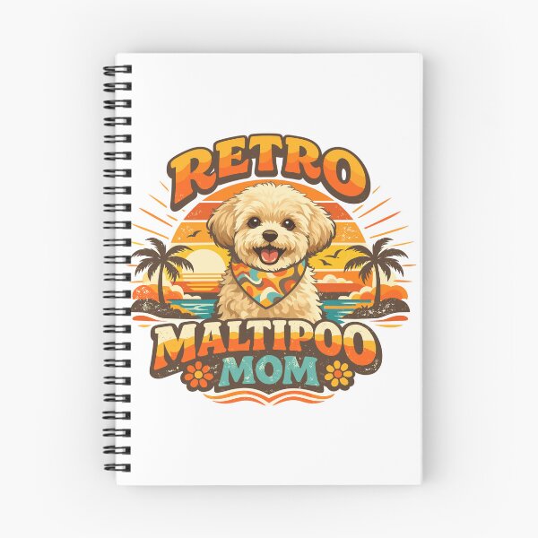 Item preview, Retro Maltipoo Mom: 70s Sunset Design designed and sold by Pineapple-Tree.