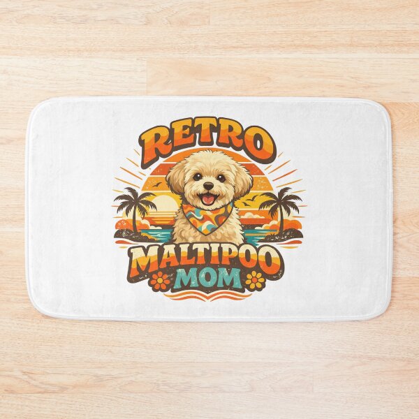Item preview, Retro Maltipoo Mom: 70s Sunset Design designed and sold by Pineapple-Tree.