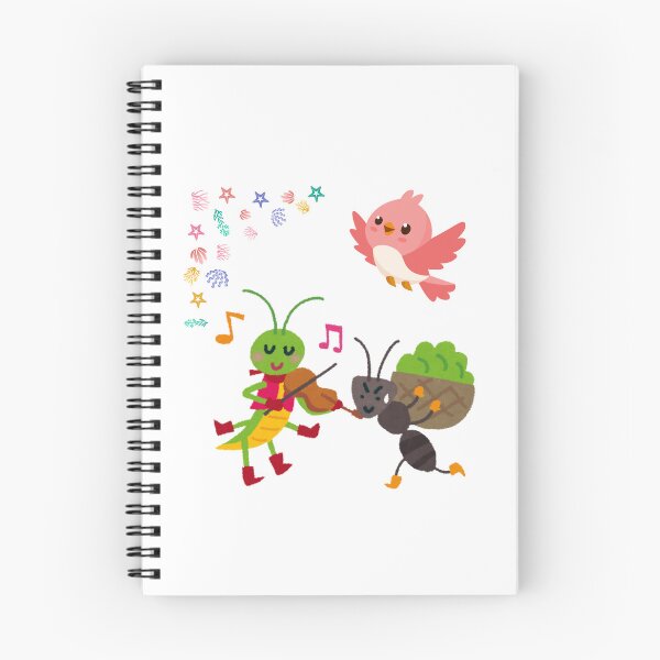 Item preview, Cute Garden Friends – Dancing Grasshopper & Ant Illustration designed and sold by Emianartstudio.
