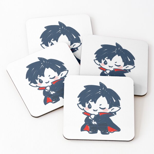 Item preview, Cute Kawaii Vampire Boy Chibi Halloween Gothic Anime Style designed and sold by Dospart.