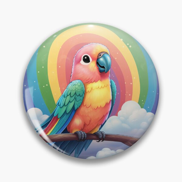 Item preview, Funny Parakeet Bird Colorful Rainbow Cute Boys Girls Kids designed and sold by rafaeltto.