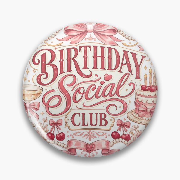 Item preview, Birthday Social Club Shirt | Coquette Birthday Party Outfit for Women designed and sold by Zabolotna_Art.