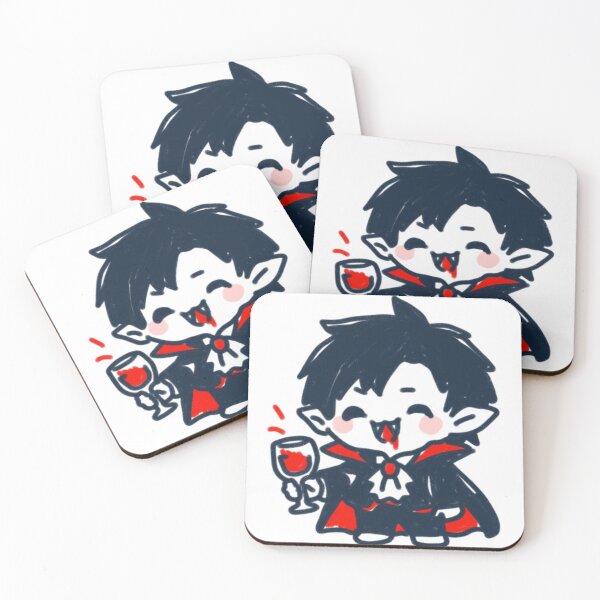 Item preview, Cute Kawaii Vampire Boy Chibi Halloween Gothic Anime Style designed and sold by Dospart.