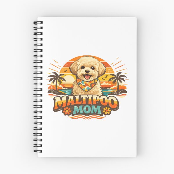 Item preview, Maltipoo Mom Shirt Retro 70s Sunset designed and sold by Pineapple-Tree.
