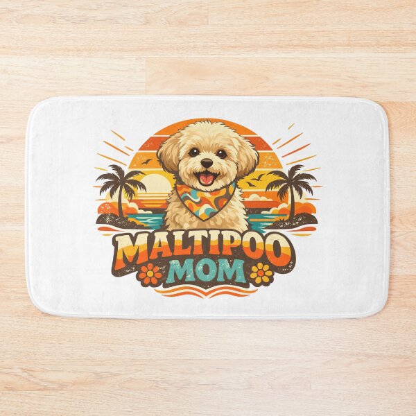 Item preview, Maltipoo Mom Shirt Retro 70s Sunset designed and sold by Pineapple-Tree.