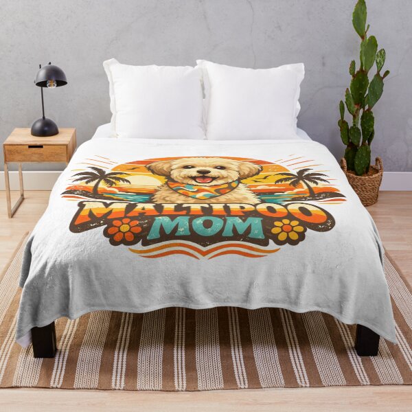 Item preview, Maltipoo Mom Shirt Retro 70s Sunset designed and sold by Pineapple-Tree.