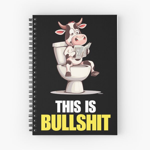 Item preview, This Is Bullshit Funny Cow Shirt - Cow on Toilet Meme - Sarcastic Office Humor Gag Gift designed and sold by VectorForge.