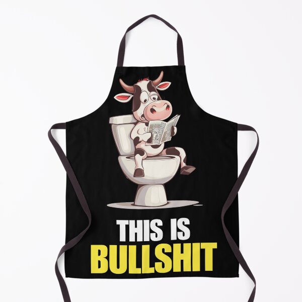 Item preview, This Is Bullshit Funny Cow Shirt - Cow on Toilet Meme - Sarcastic Office Humor Gag Gift designed and sold by VectorForge.