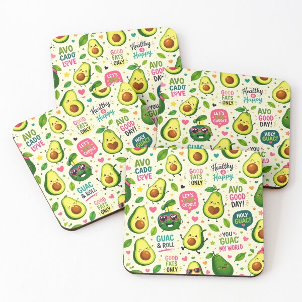 Item preview, Cute Avocado love Pattern  Seamless Pattern Fruit Print designed and sold by Aramdesing.